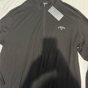 Callaway Black Quarter-Zip Golf Pullover